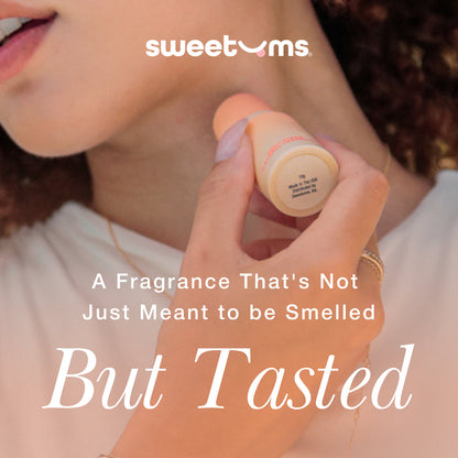Solid fragrance that has scent and flavor, peach flavor
